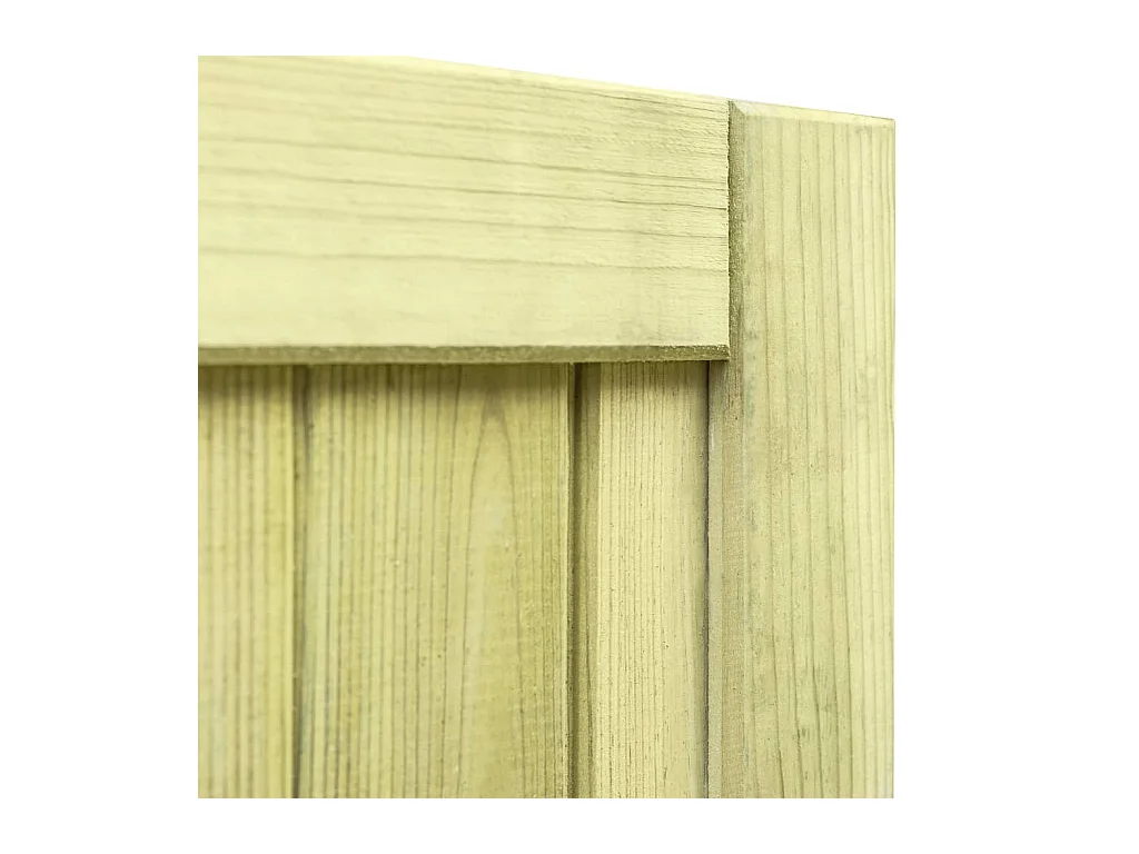 Cancello da giardino in legno di pino impregnato 75x100 cm