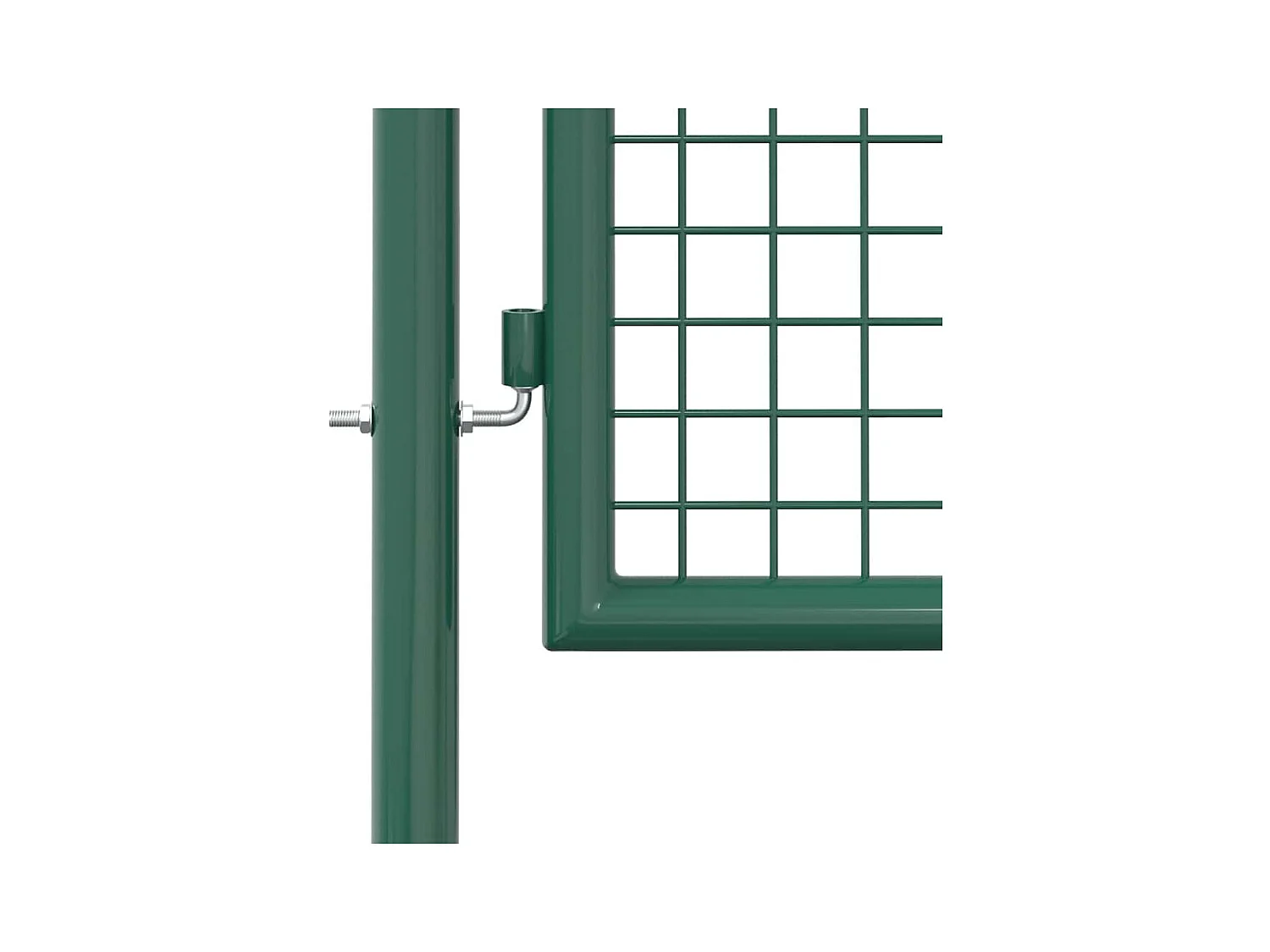 Portail de clôture acier 100x125 cm vert