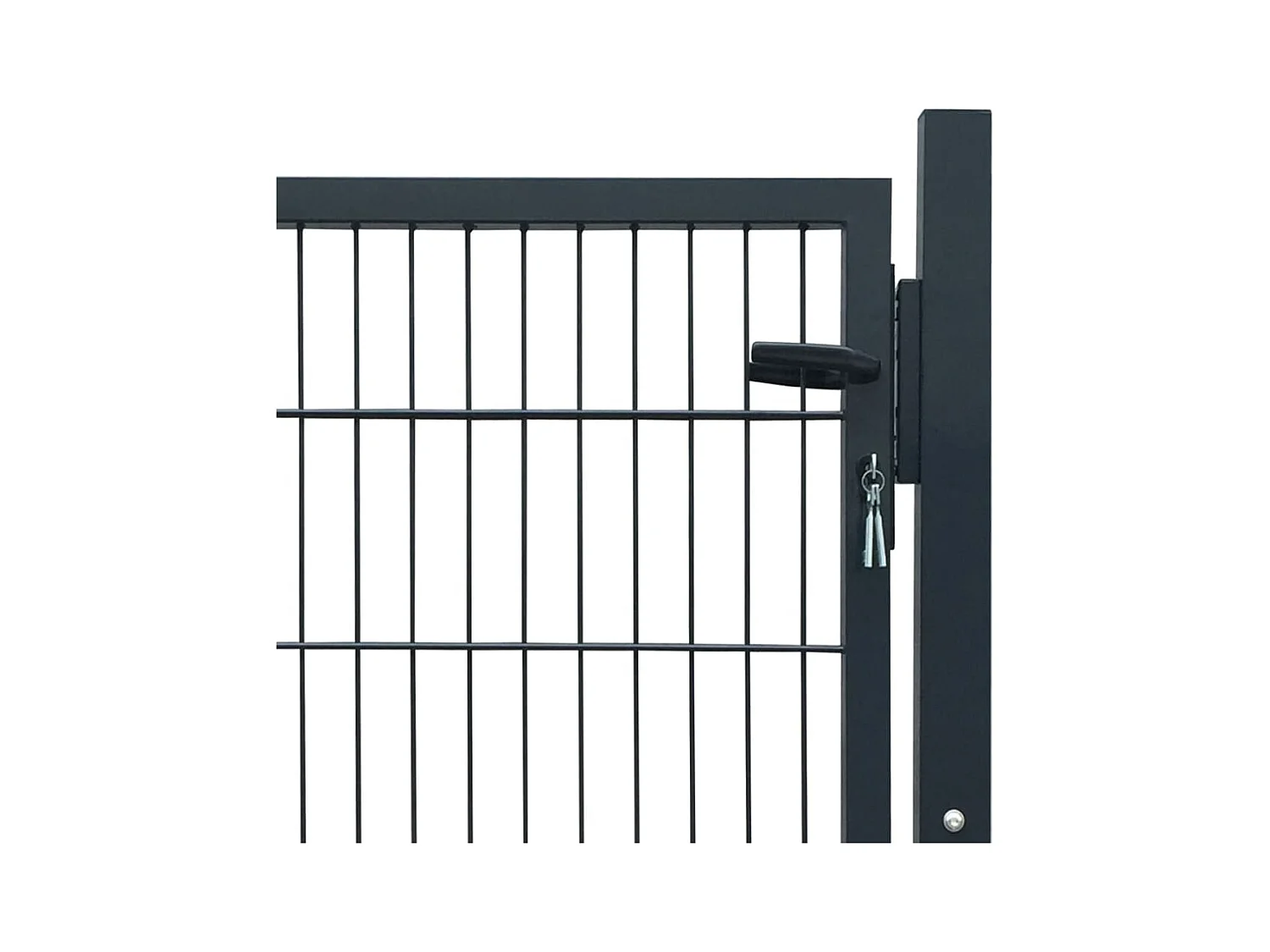 Portillon 2D (simple) Gris anthracite 106x130 cm