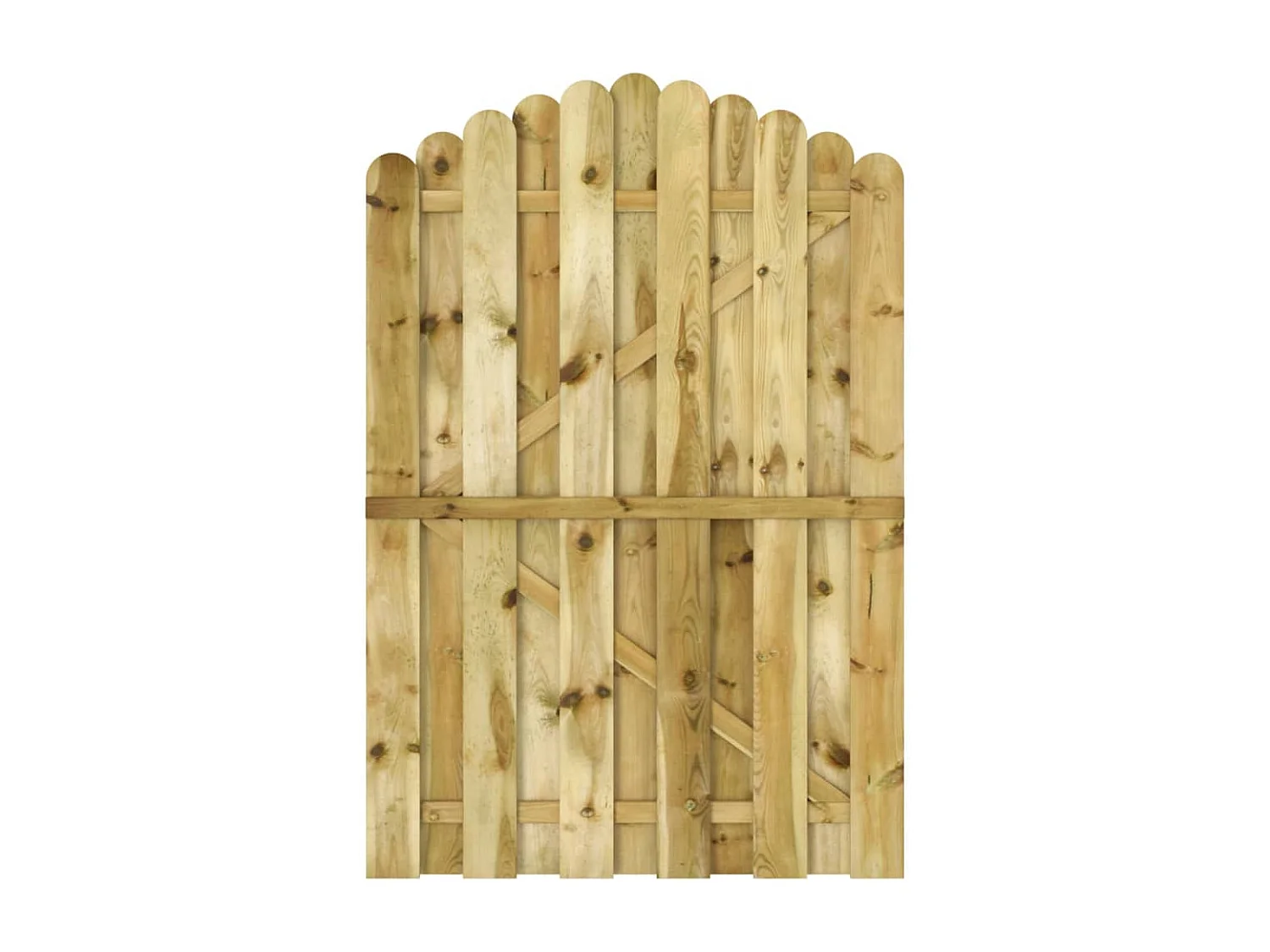 Puerta de jardín de madera de pino impregnada 100x150 cm