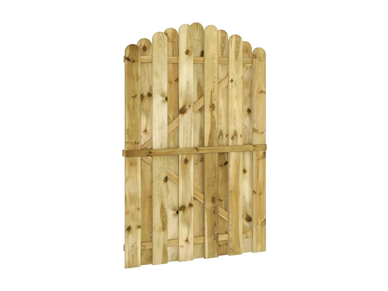 Puerta de jardín de madera de pino impregnada 100x150 cm