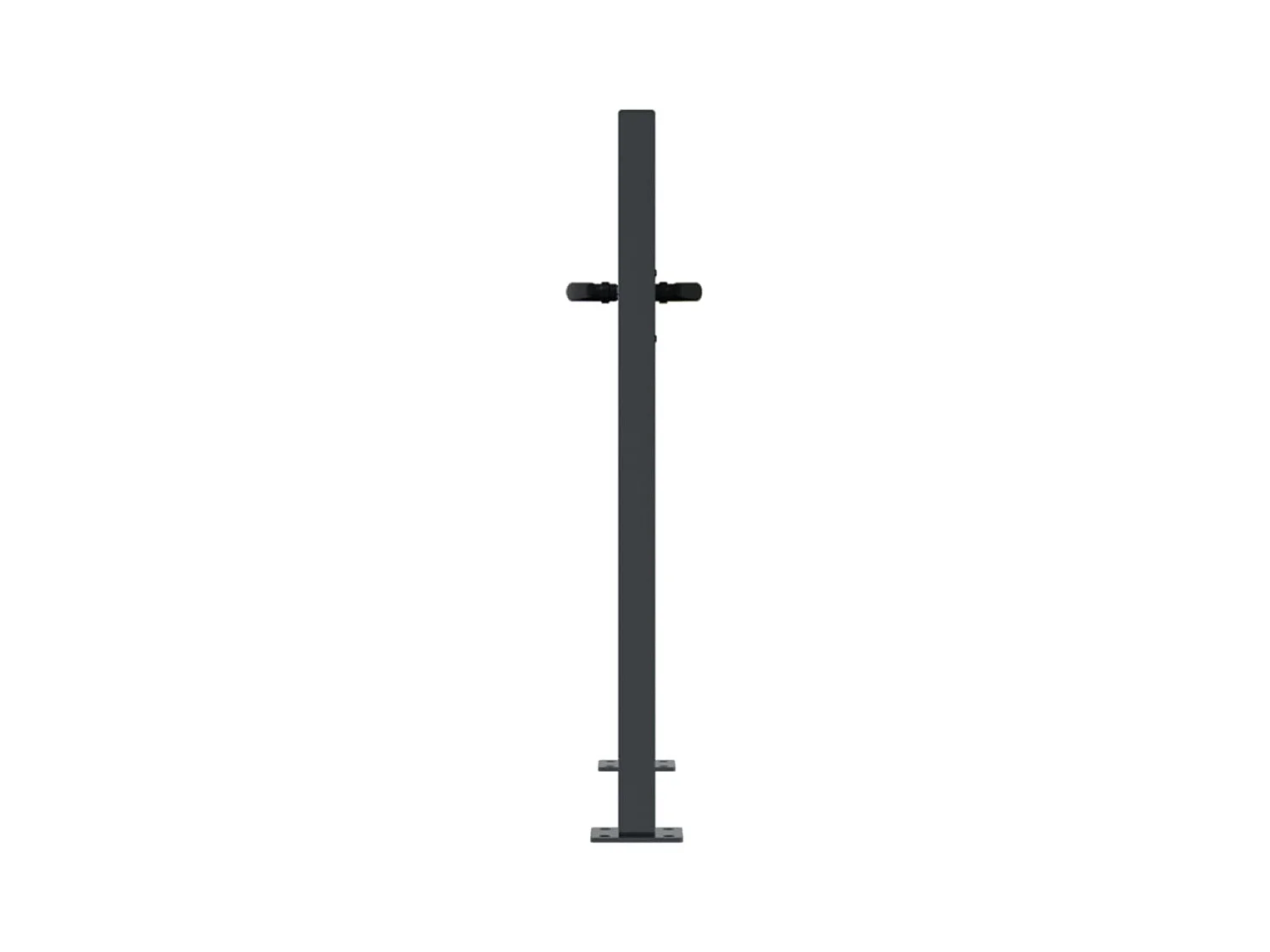 Antraciet tuinpoort 105x105cm staal grasdesign