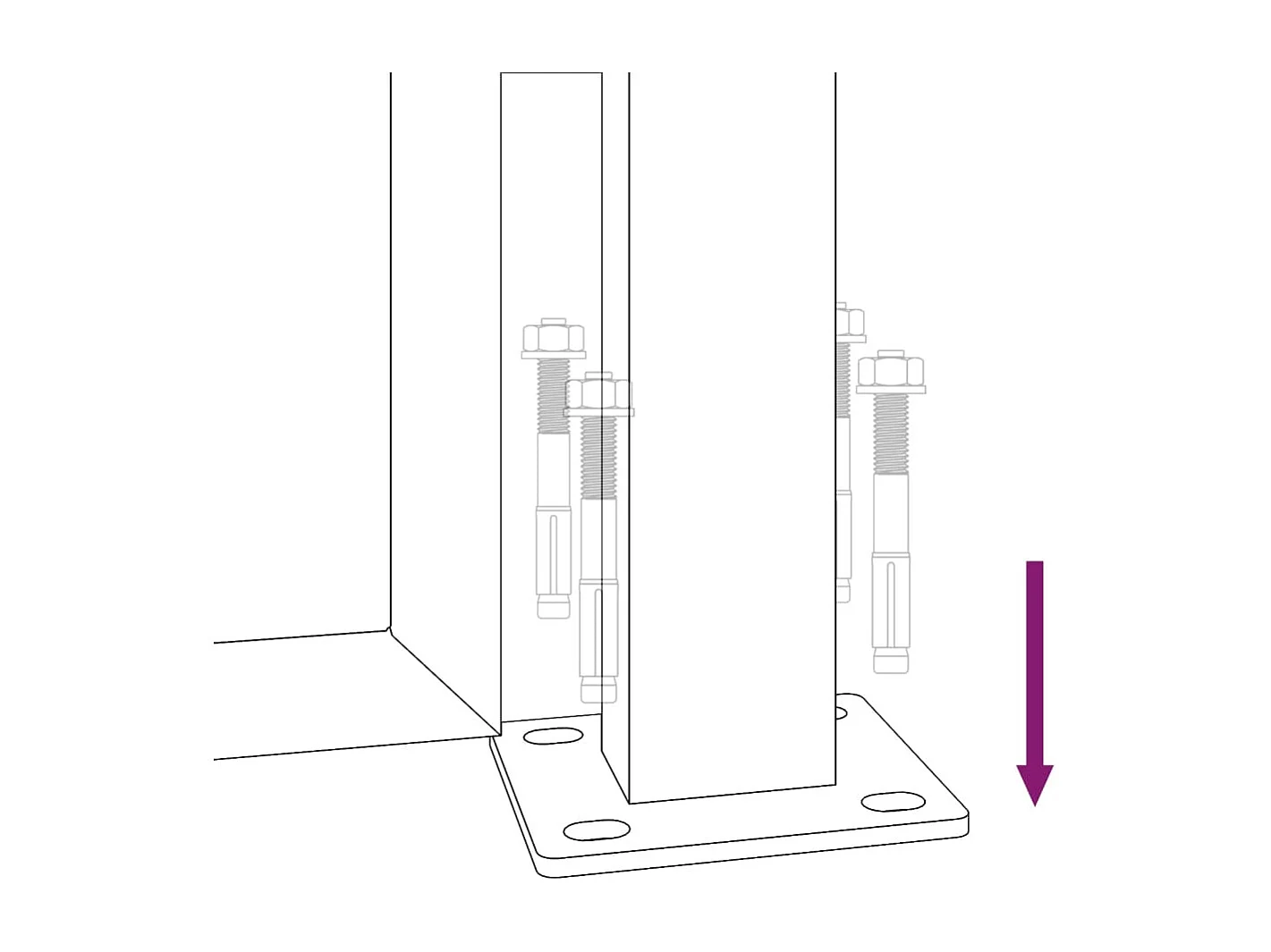 Portail de jardin anthracite 105x105cm acier conception d'herbe