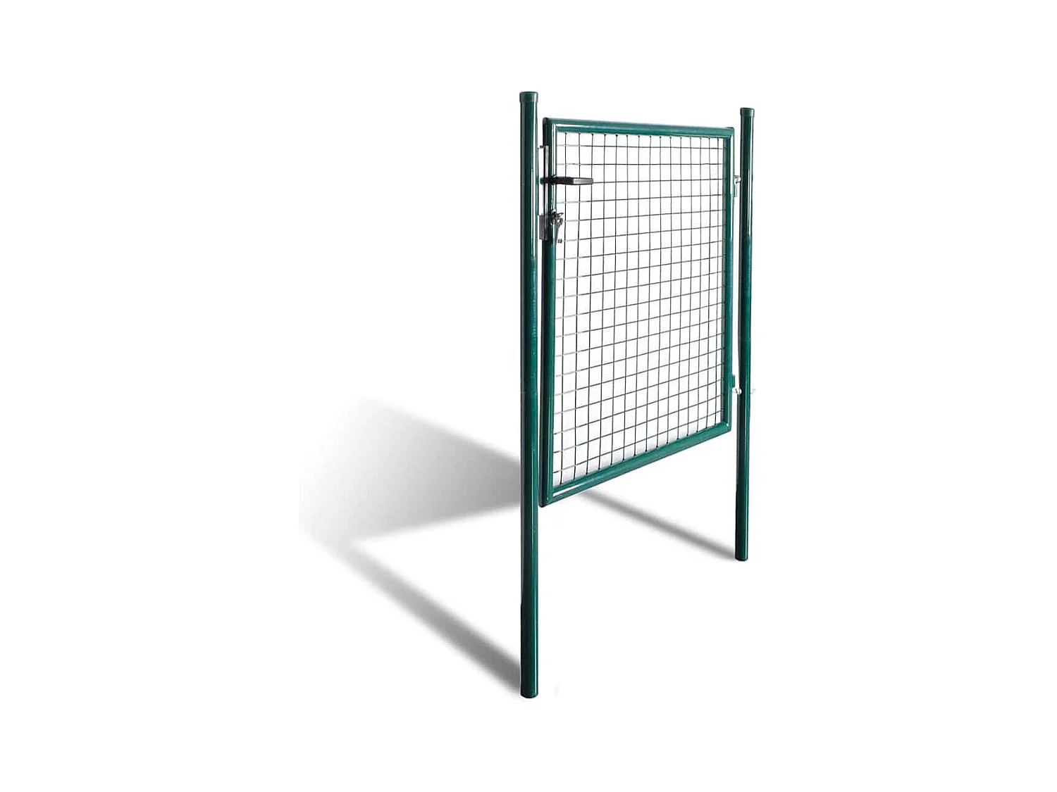 Puerta de valla de una sola puerta de acero con recubrimiento en polvo