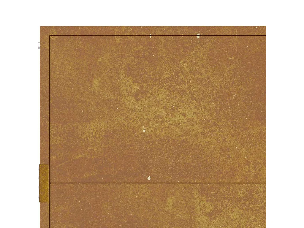 Puerta de jardín de acero corten de 105 x 80 cm.