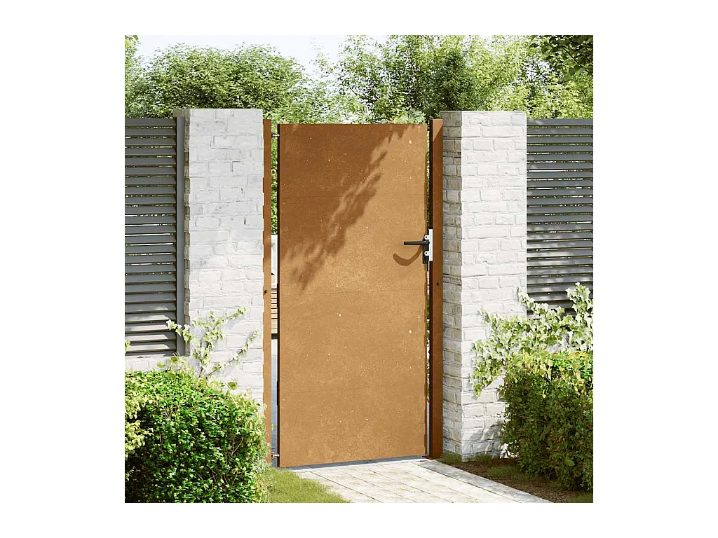 Tuinpoort 105x205 cm cortenstaal