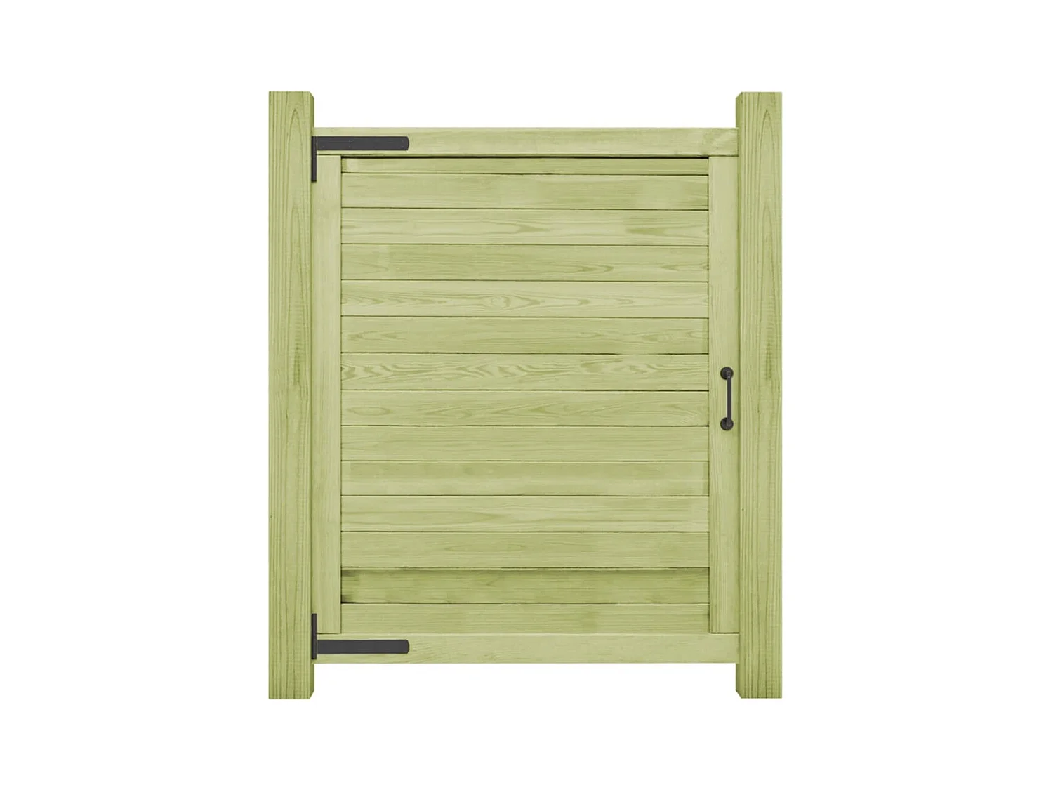 Puerta de jardín de madera de pino impregnada 125x100 cm