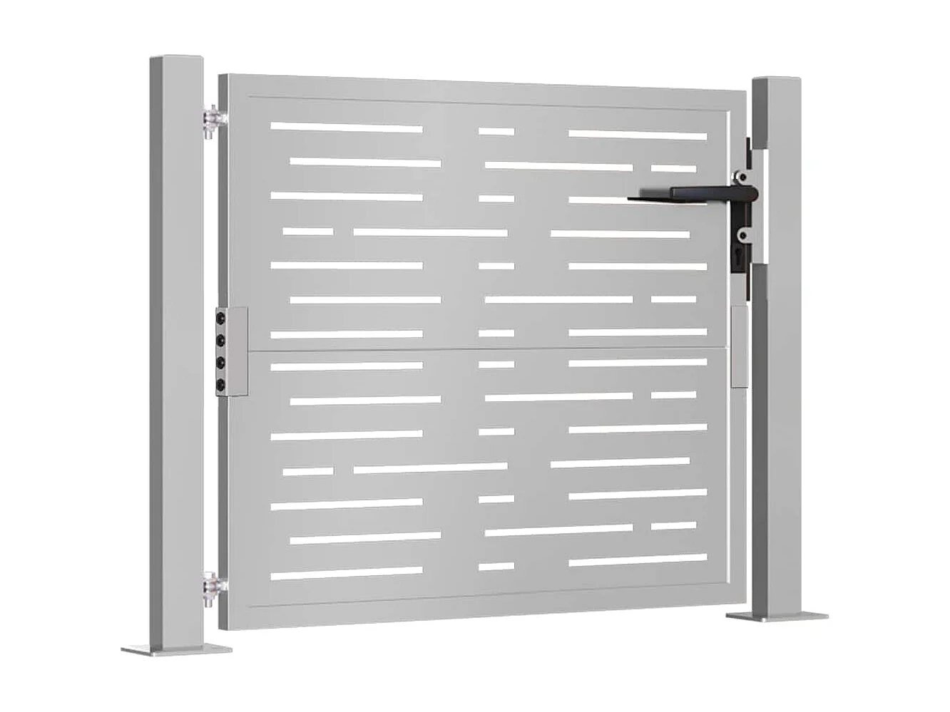 Puerta de jardín 105x80 cm acero corten diseño cuadrado