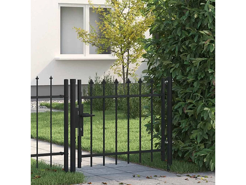 Portal con remate en forma de lanza 100x75 cm