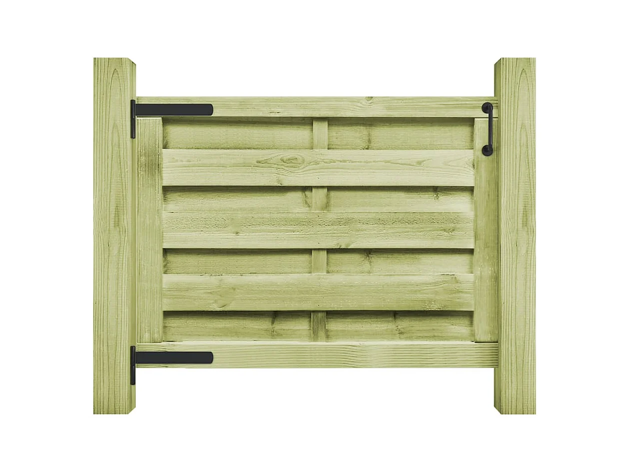 Portillon Bois de pin imprégné 100x75 cm Vert