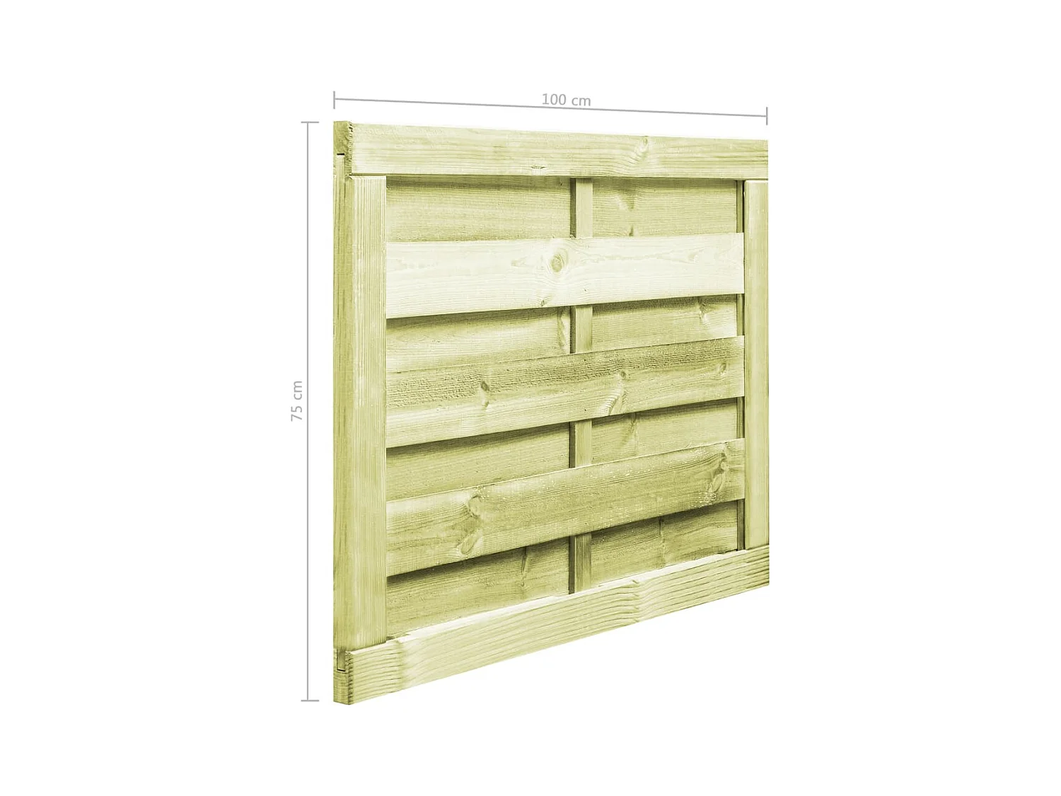 Portillon Bois de pin imprégné 100x75 cm Vert