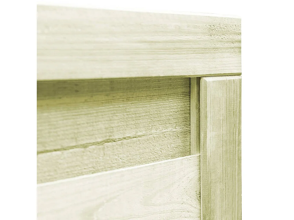 Puerta de madera de pino impregnada 100x75 cm Verde