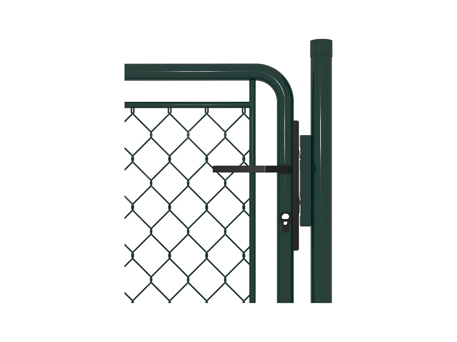 Cancello in acciaio 100 x 75 cm verde