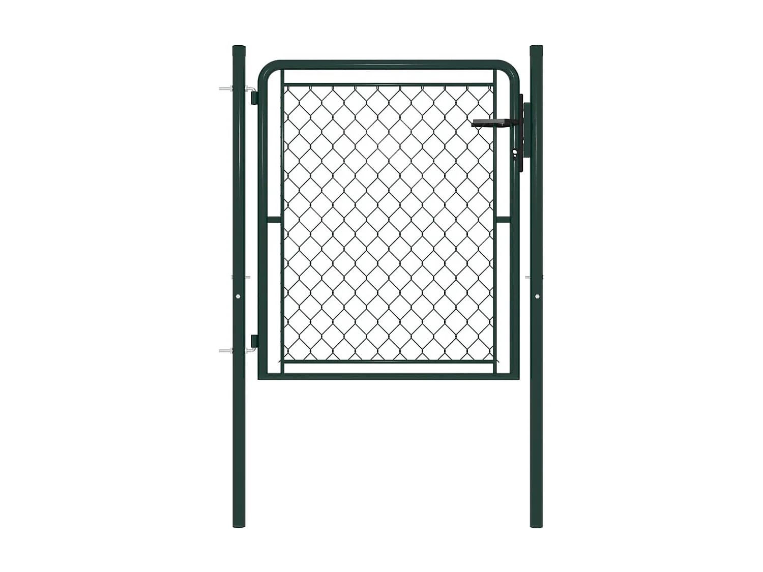 Stalen poort 100 x 75 cm Groen