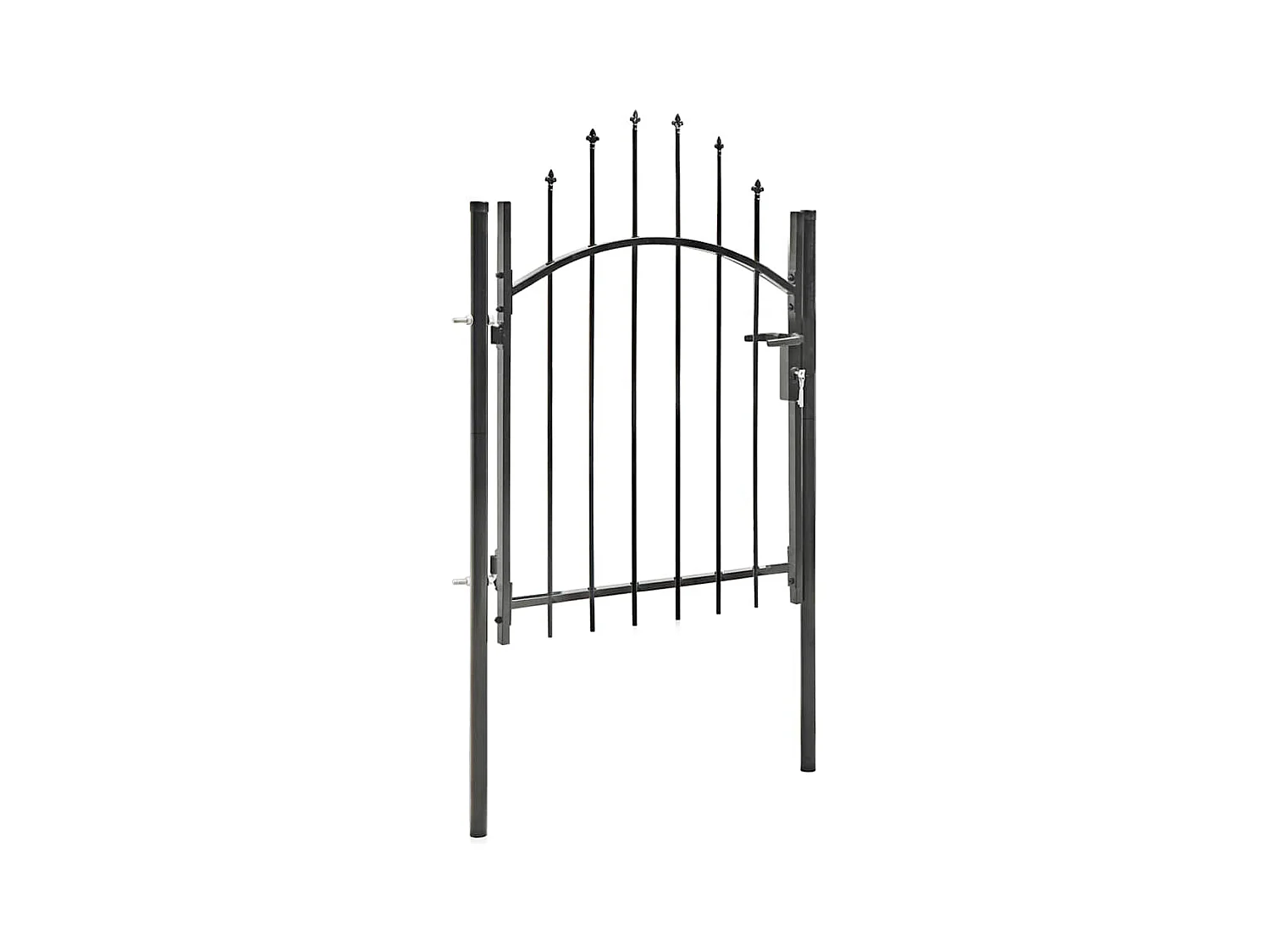 Tuinpoort Staal 1 x 1,5 m Zwart