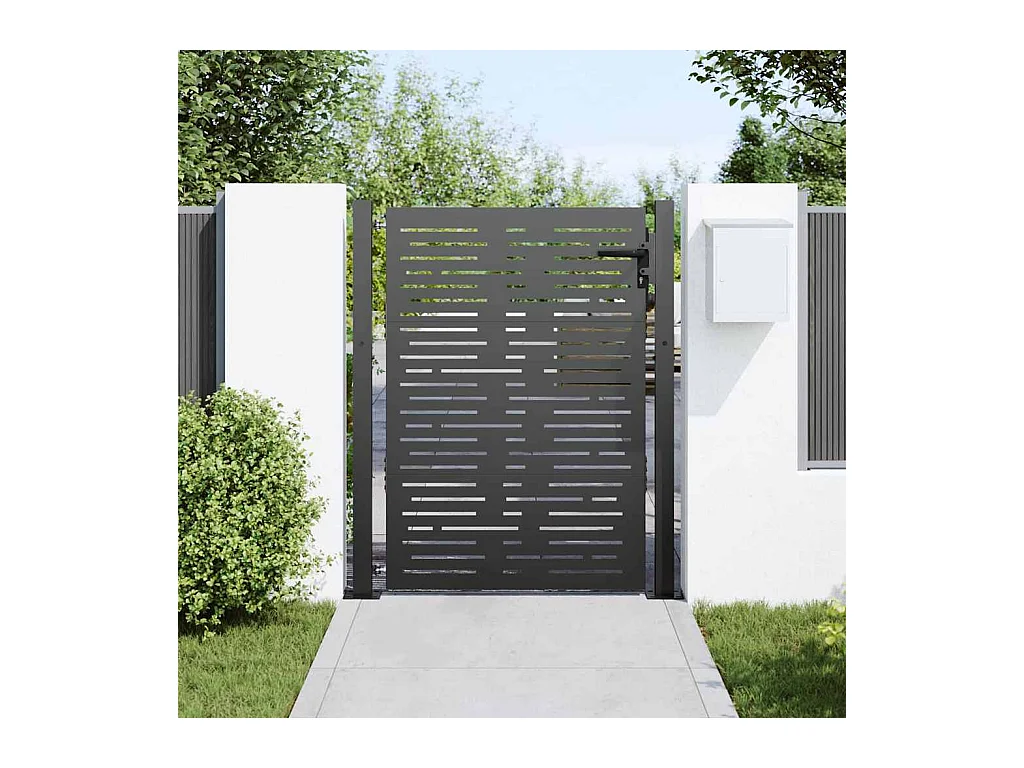 Tuinpoort, Tuinpoort 105x75 cm Vierkant Design in Cortenstaal