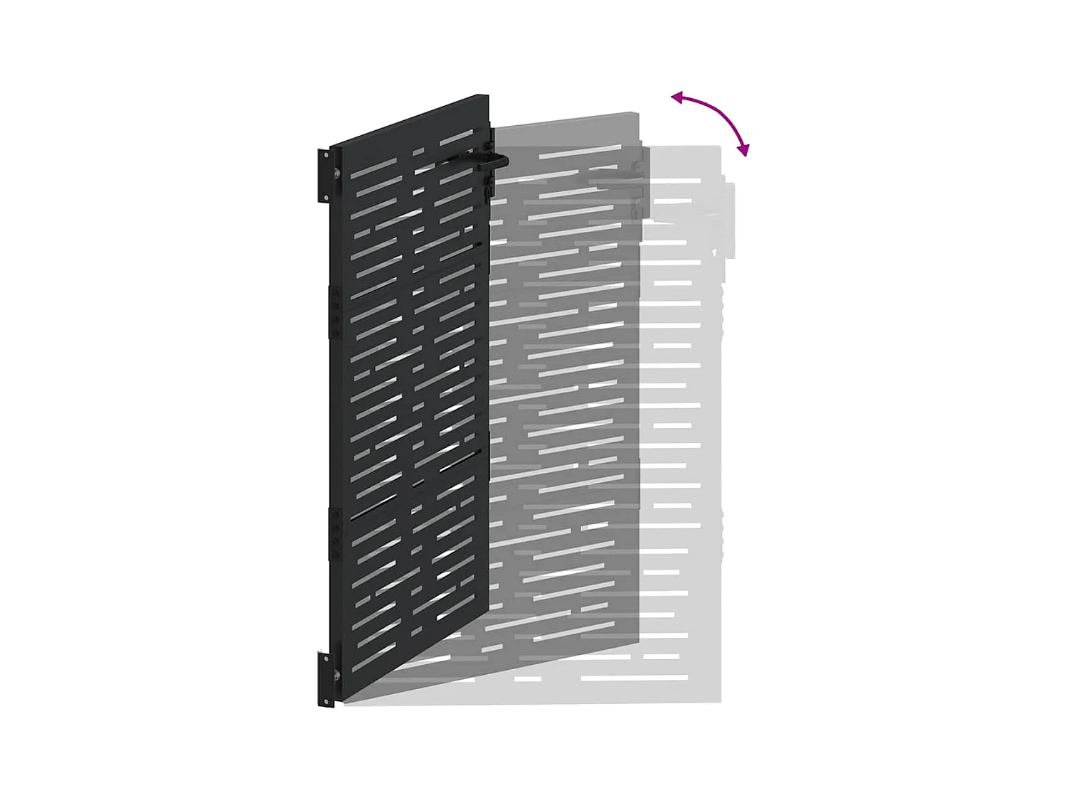 Tuinpoort, Tuinpoort 105x75 cm Vierkant Design in Cortenstaal