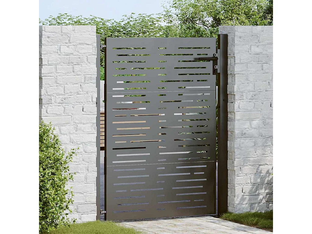 Tuinpoort, Tuinpoort 105x75 cm Vierkant Design in Cortenstaal