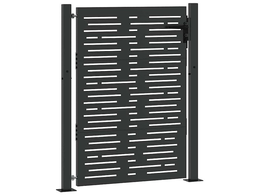 Tuinpoort, Tuinpoort 105x75 cm Vierkant Design in Cortenstaal