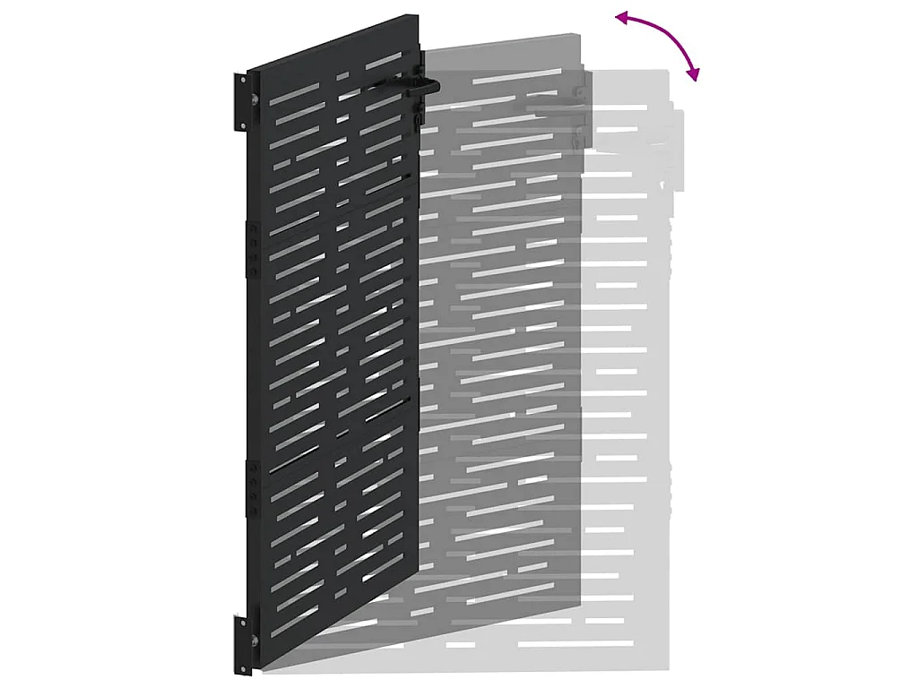 Tuinpoort, Tuinpoort 105x75 cm Vierkant Design in Cortenstaal