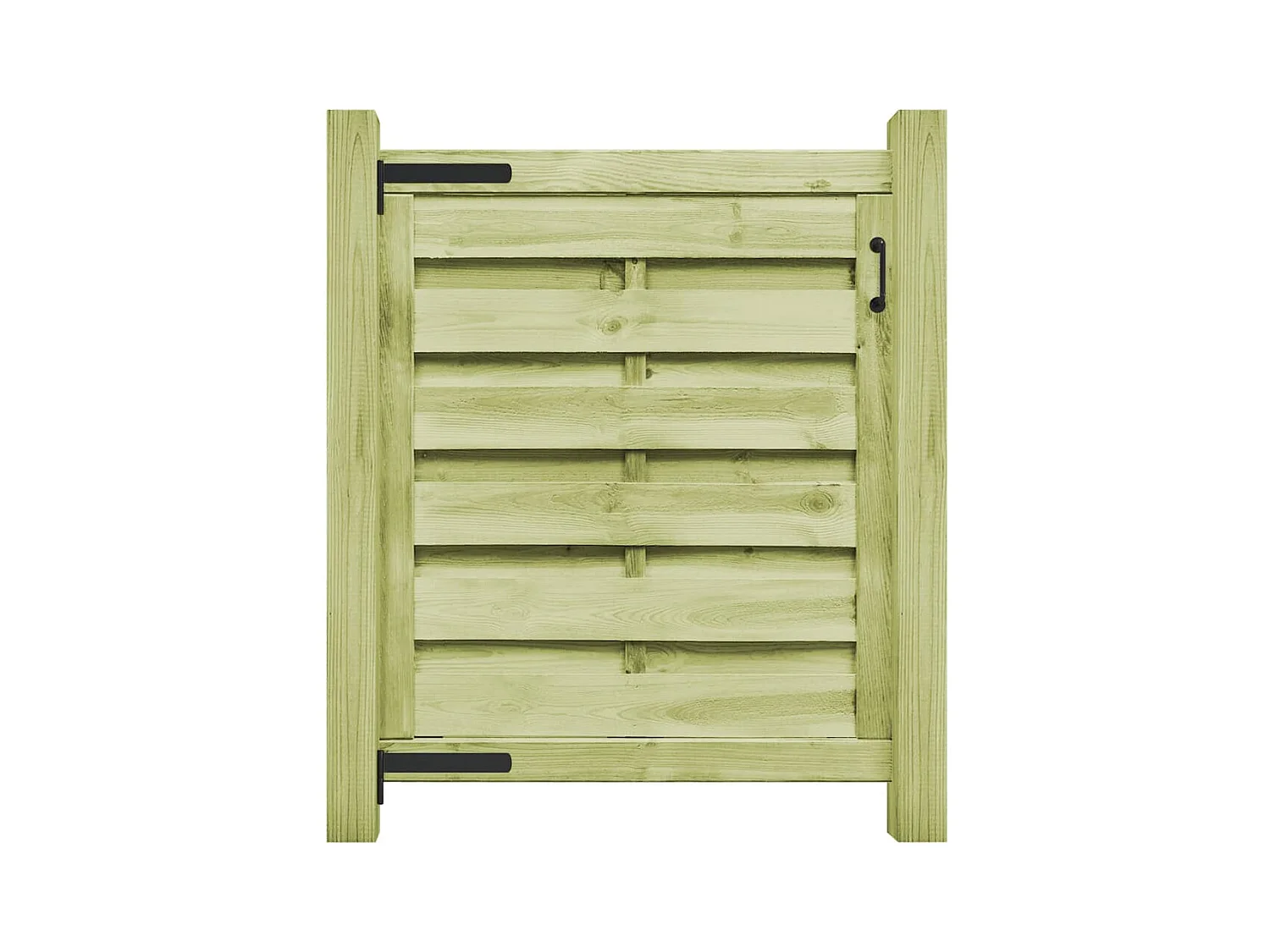 Geïmpregneerde grenenhouten poort 100x100 cm Groen
