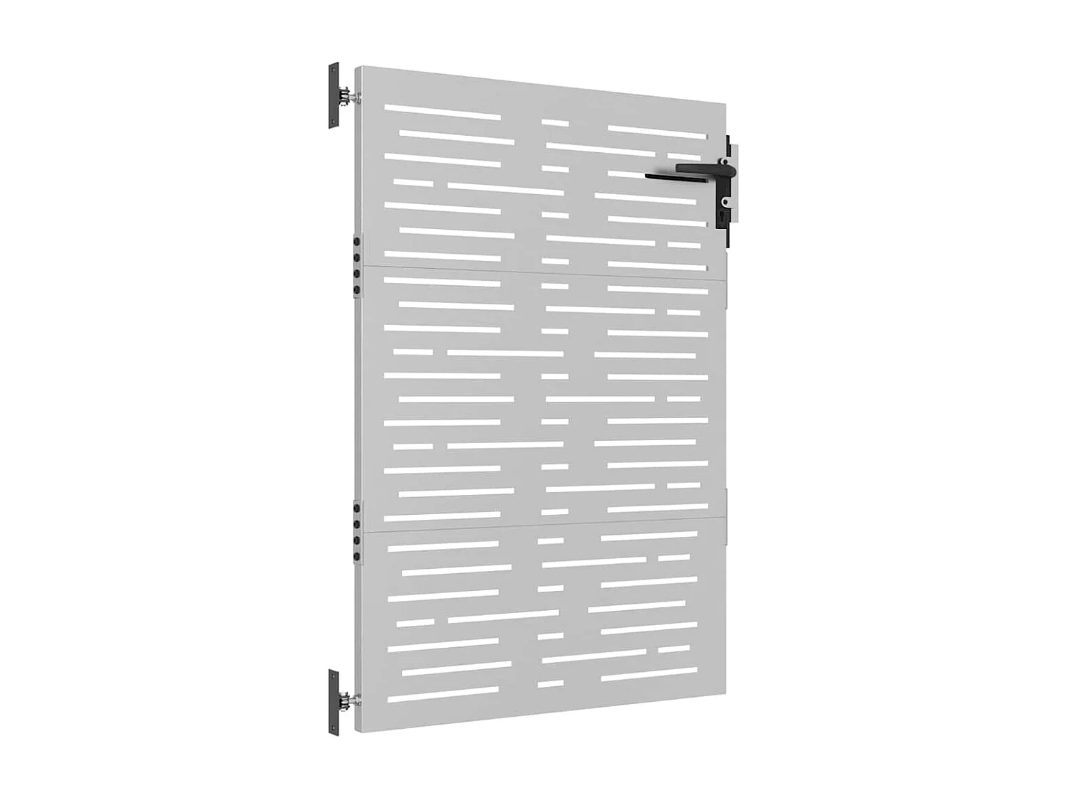 Cancello da giardino 85x125 cm in acciaio corten design quadrato