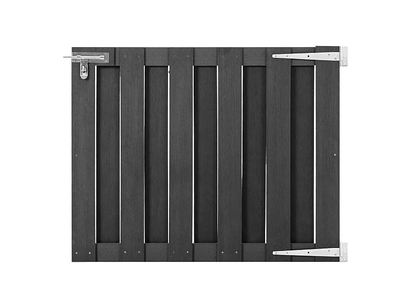 Cancello in WPC 100x80 cm Grigio