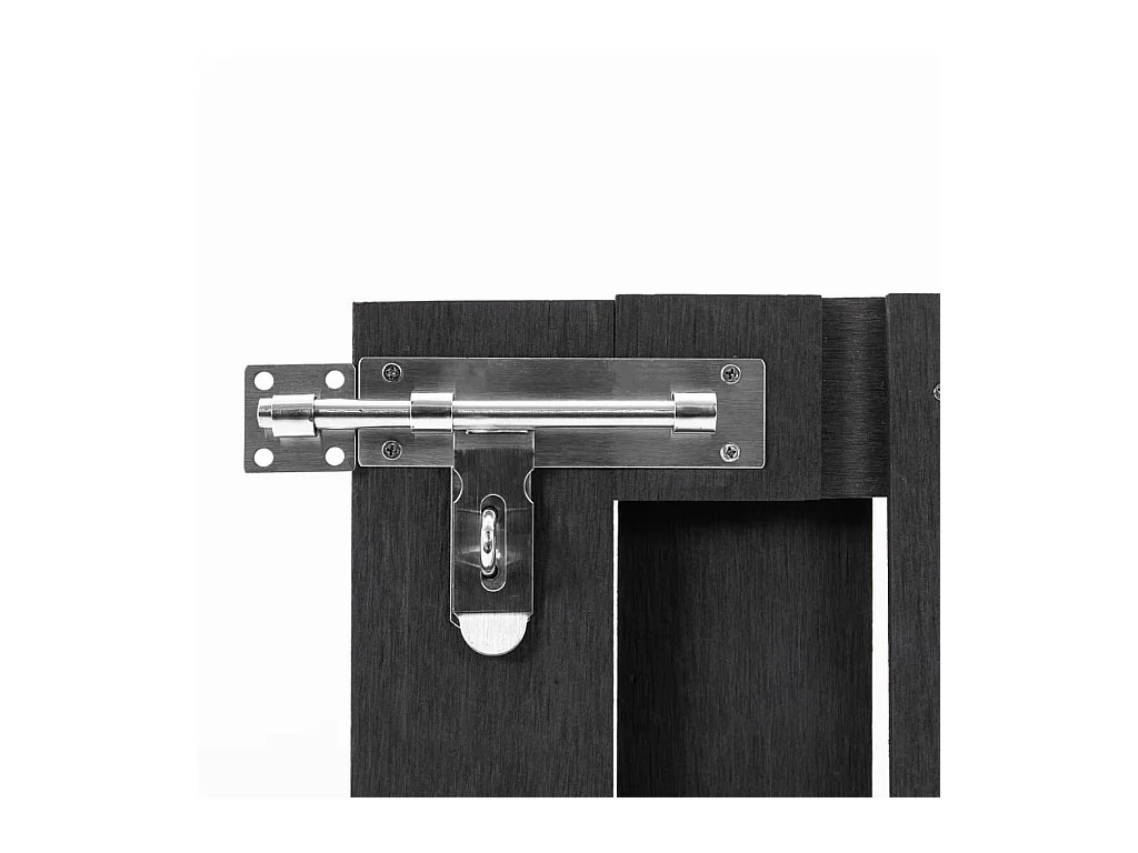 Portillon WPC 100x80 cm Gris