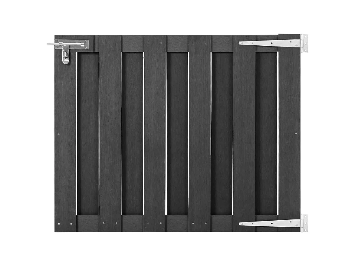 WPC-Tor 100x80 cm Grau
