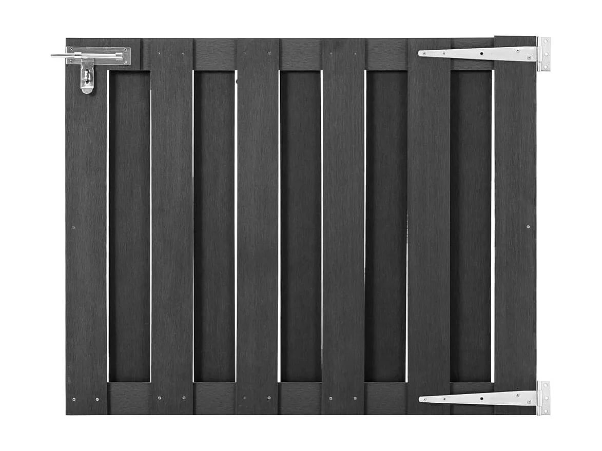 WPC Poort 100x80 cm Grijs