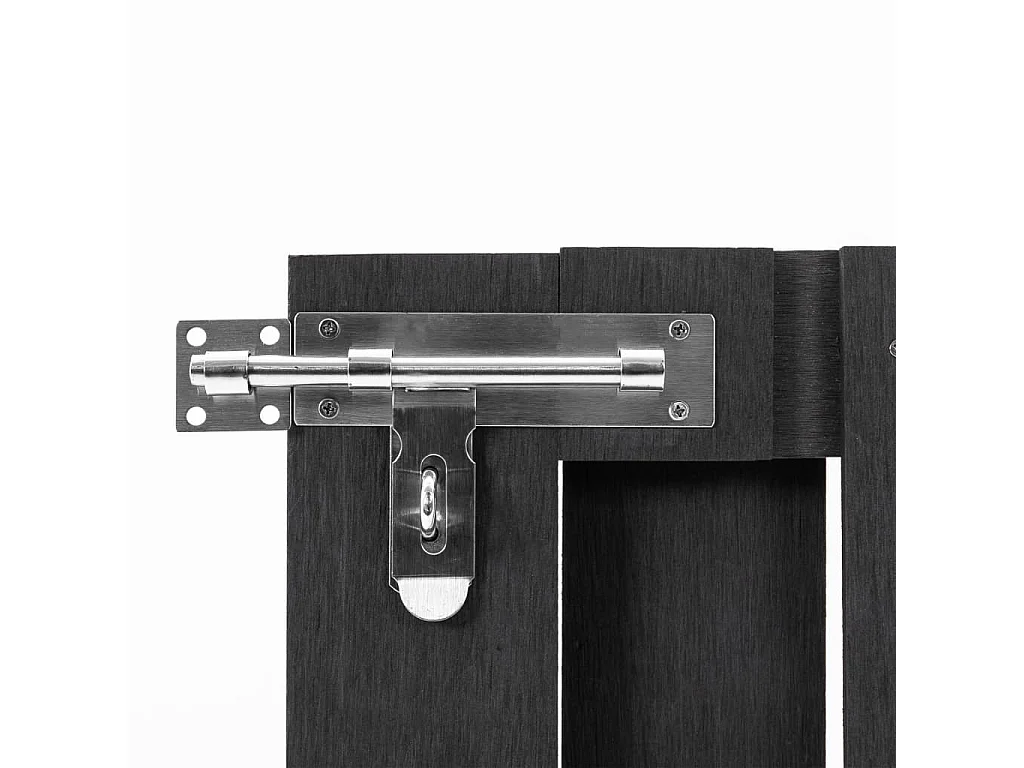 WPC Poort 100x80 cm Grijs