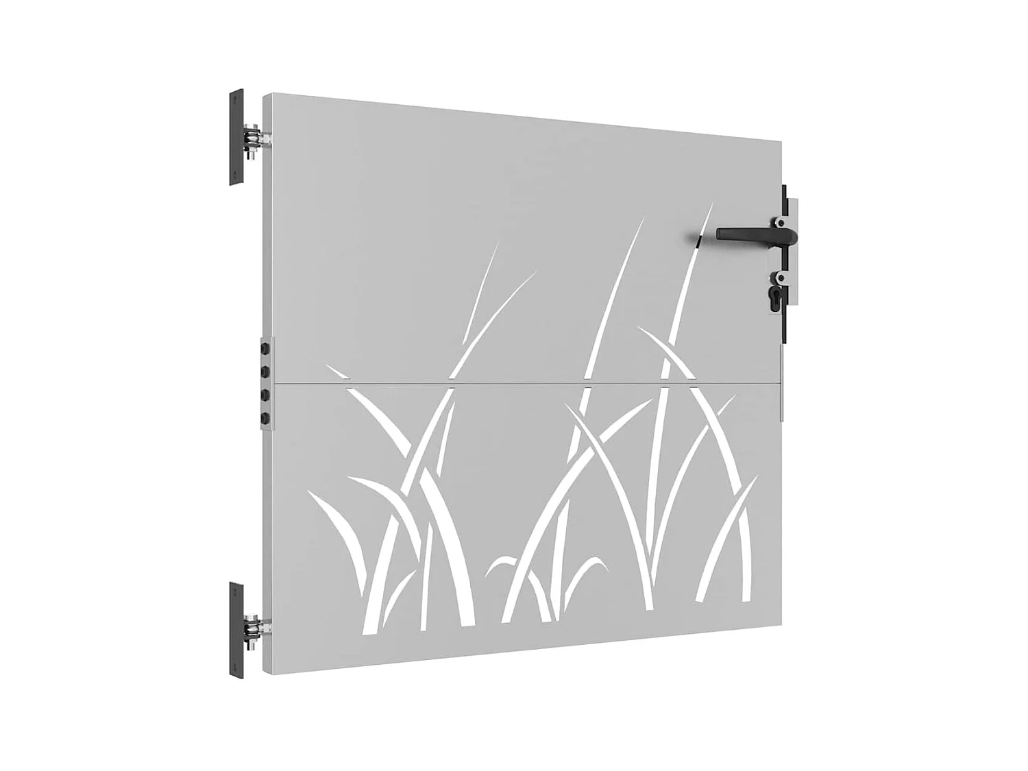 Tuinpoort 85x75 cm cortenstaal grasdesign