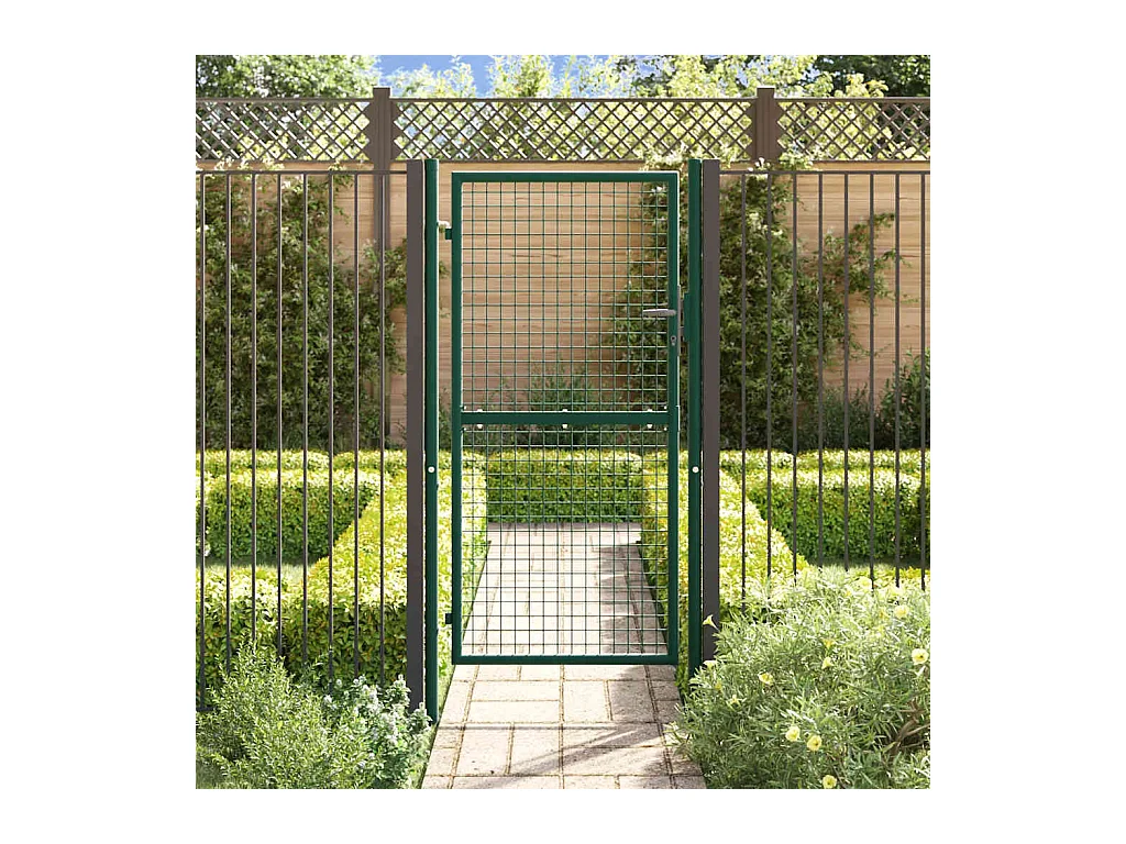Stahlzauntor 100x175 cm grün