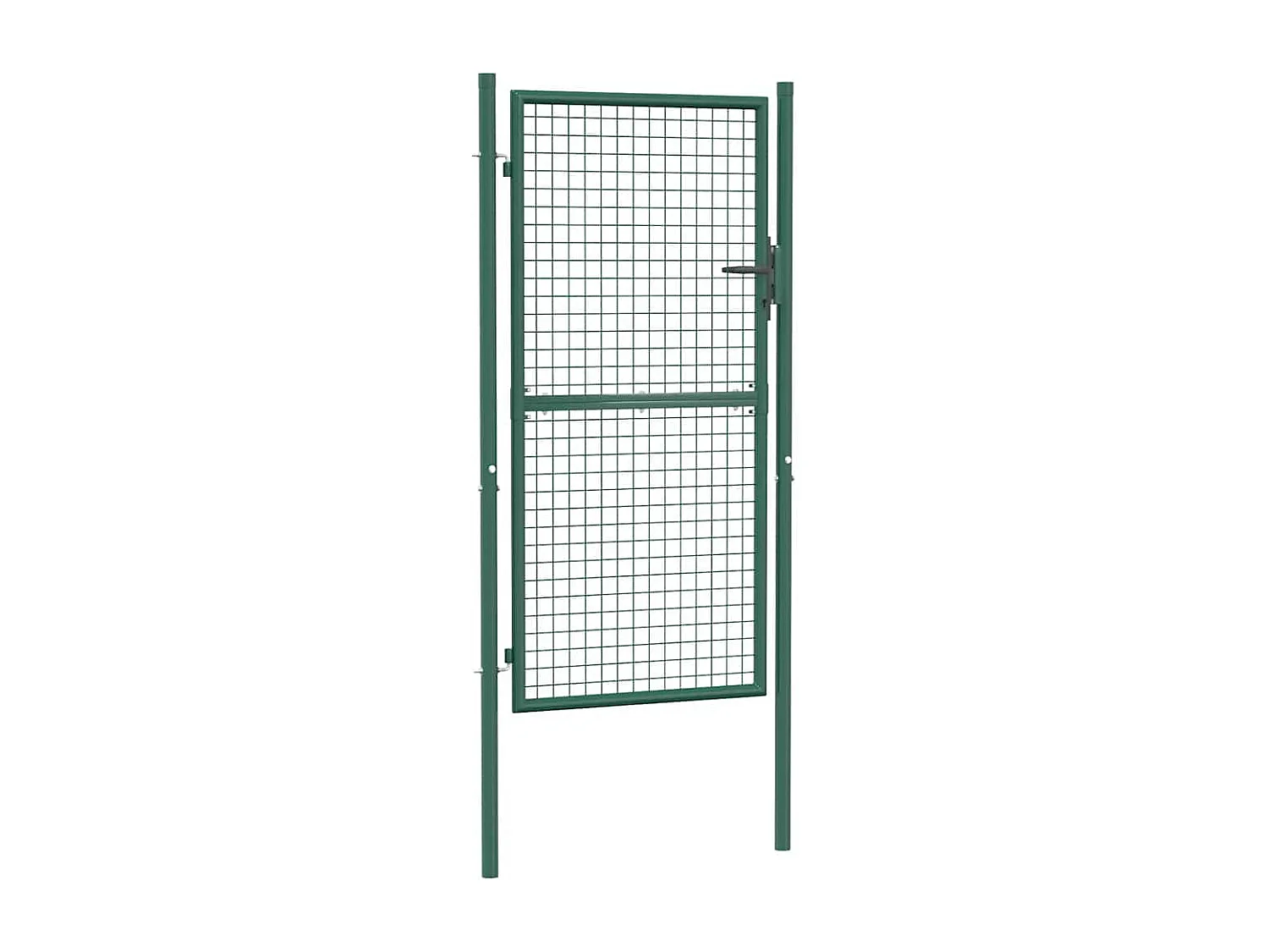 Puerta de valla de acero 100x175 cm verde