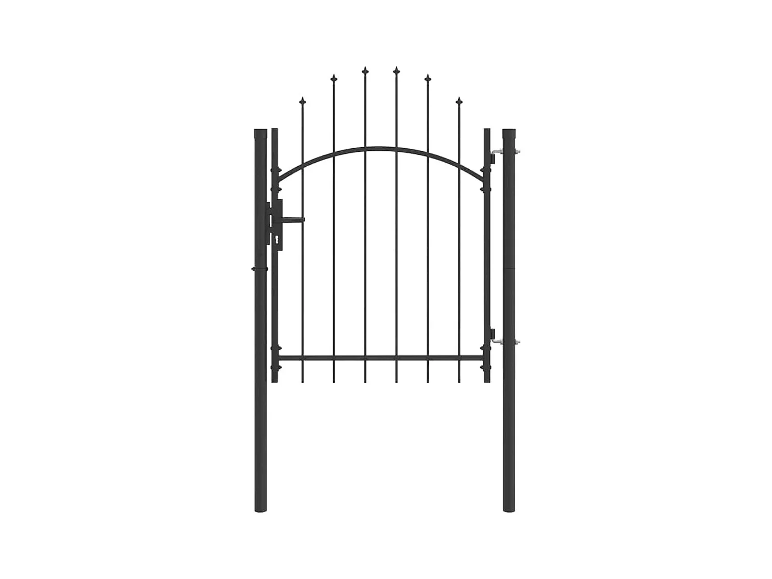 Porte de Jardin, Portail de clôture avec verrouillage Gris