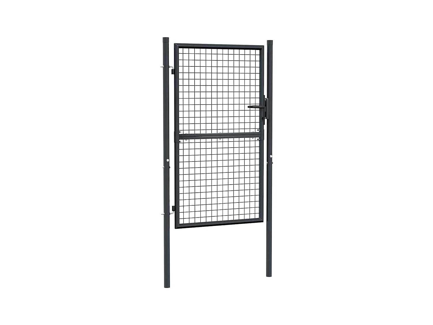 Gegalvaniseerd stalen tuinhek 100 x 150 cm Grijs