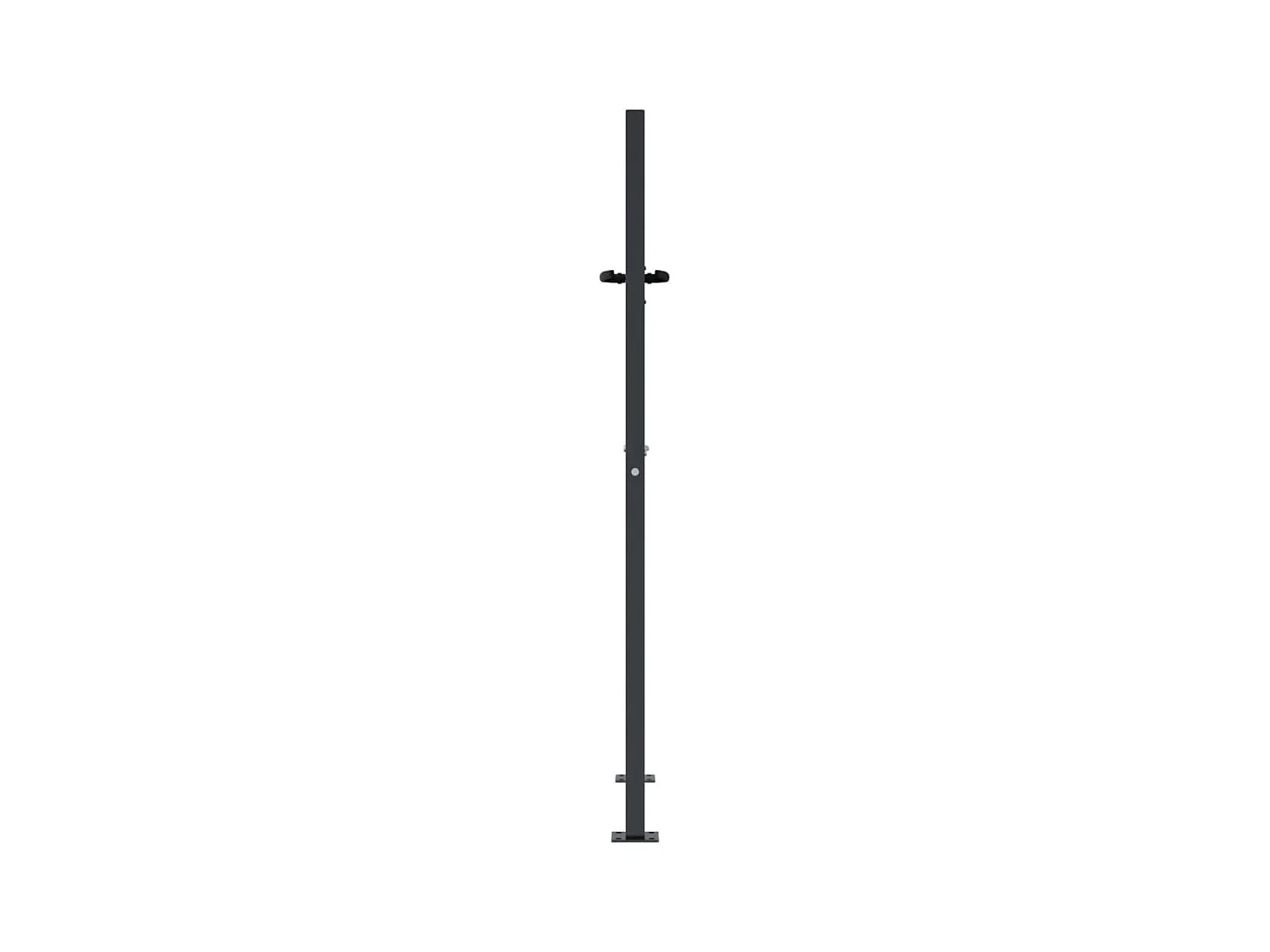 Portail de jardin anthracite 105x130cm acier conception d'arbre