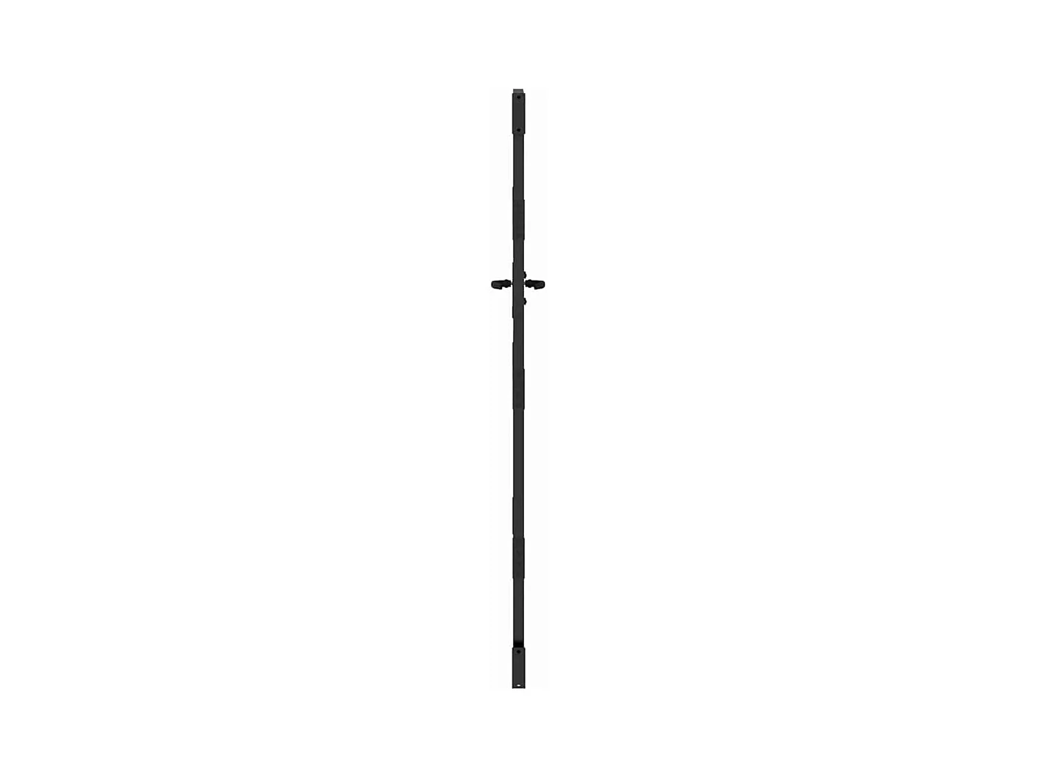 Porte de Jardin Noir 105 x 200 cm Acier peint par poudre