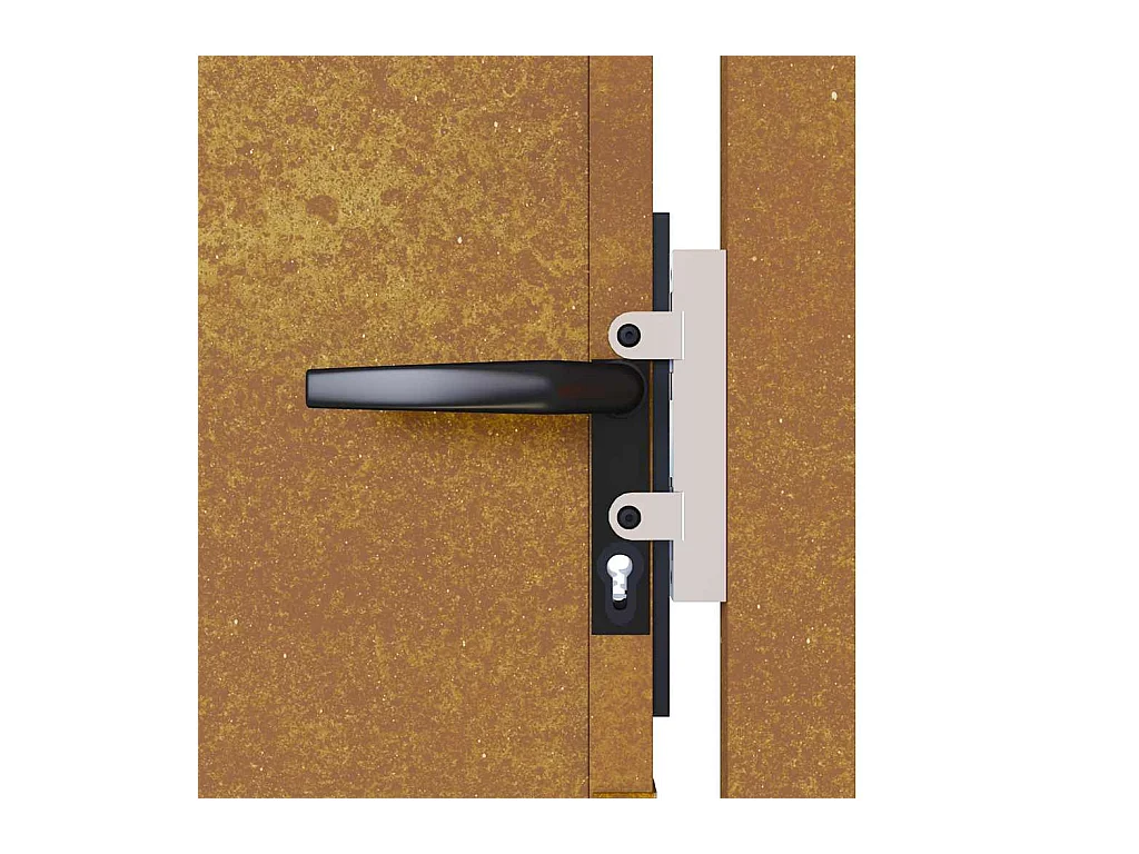 Tuinpoort 105x205 cm cortenstaal