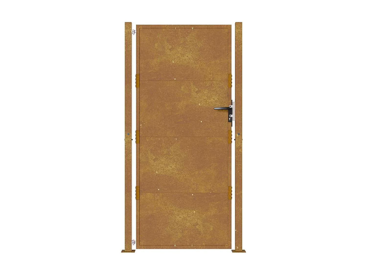 Portail de jardin 105x205 cm acier corten