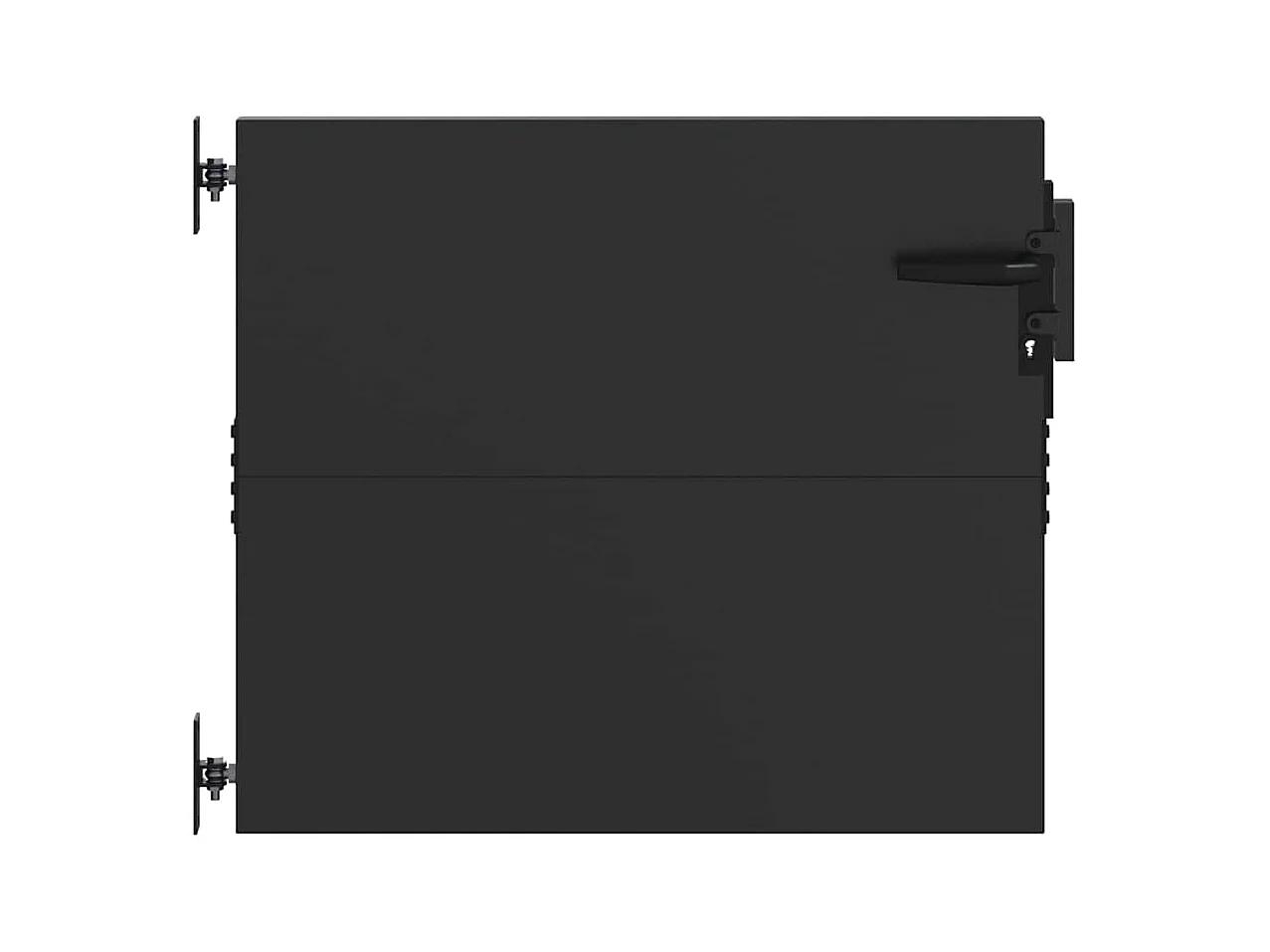 Zwarte tuinpoort 105 x 100 cm gepoedercoat staal