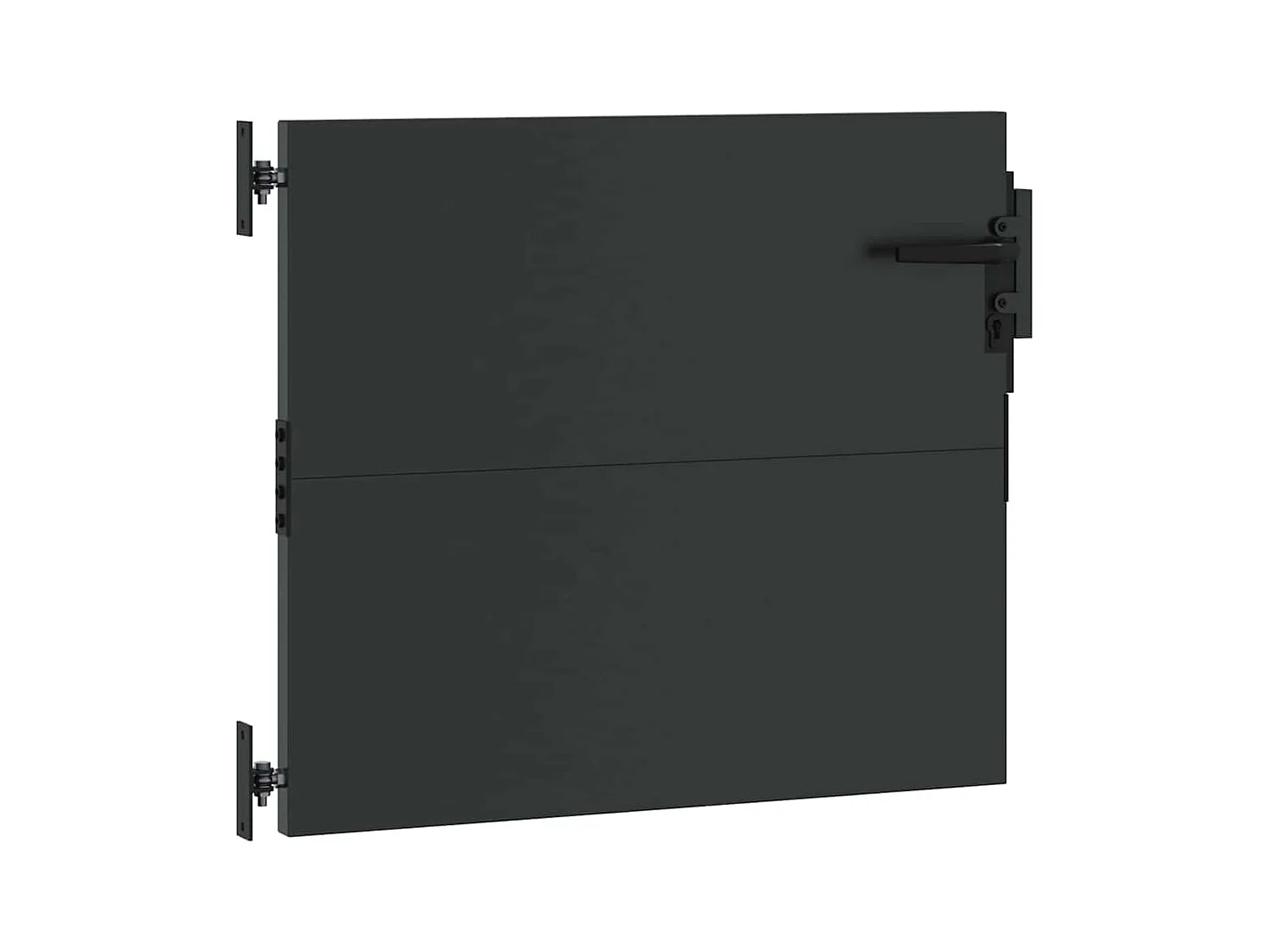 Zwarte tuinpoort 105 x 100 cm gepoedercoat staal