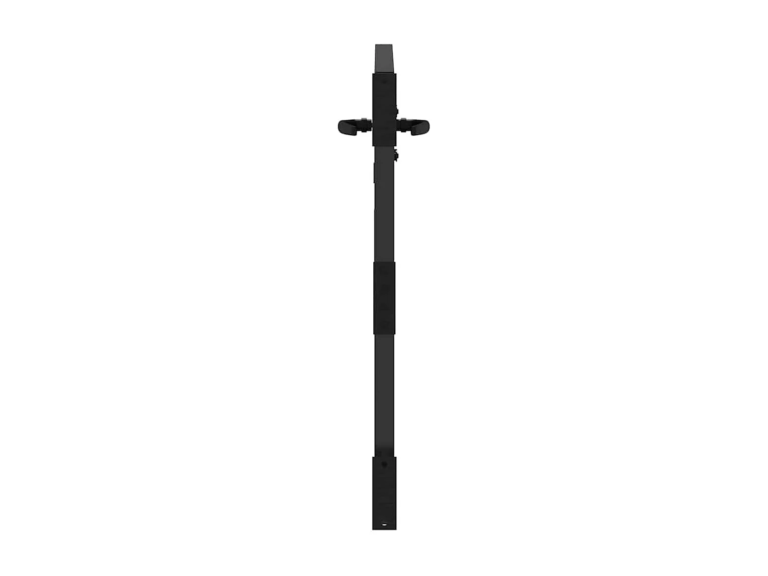 Cancello da giardino nero 105 x 100 cm in acciaio verniciato a polvere