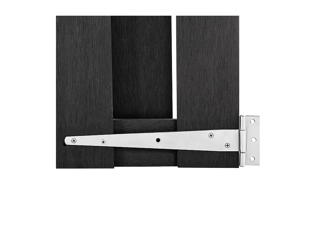 Cancello in WPC 100x180 cm Grigio