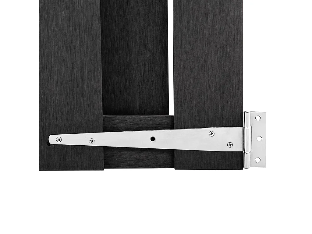 WPC Poort 100x180 cm Grijs