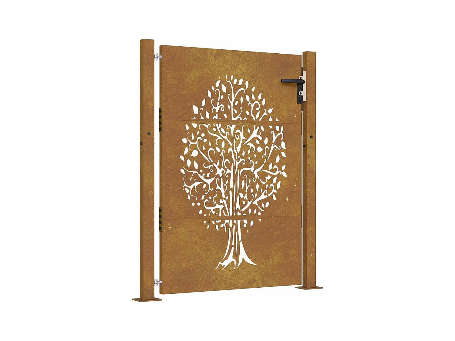 Tuinpoort 105x155 cm cortenstaal boomdesign