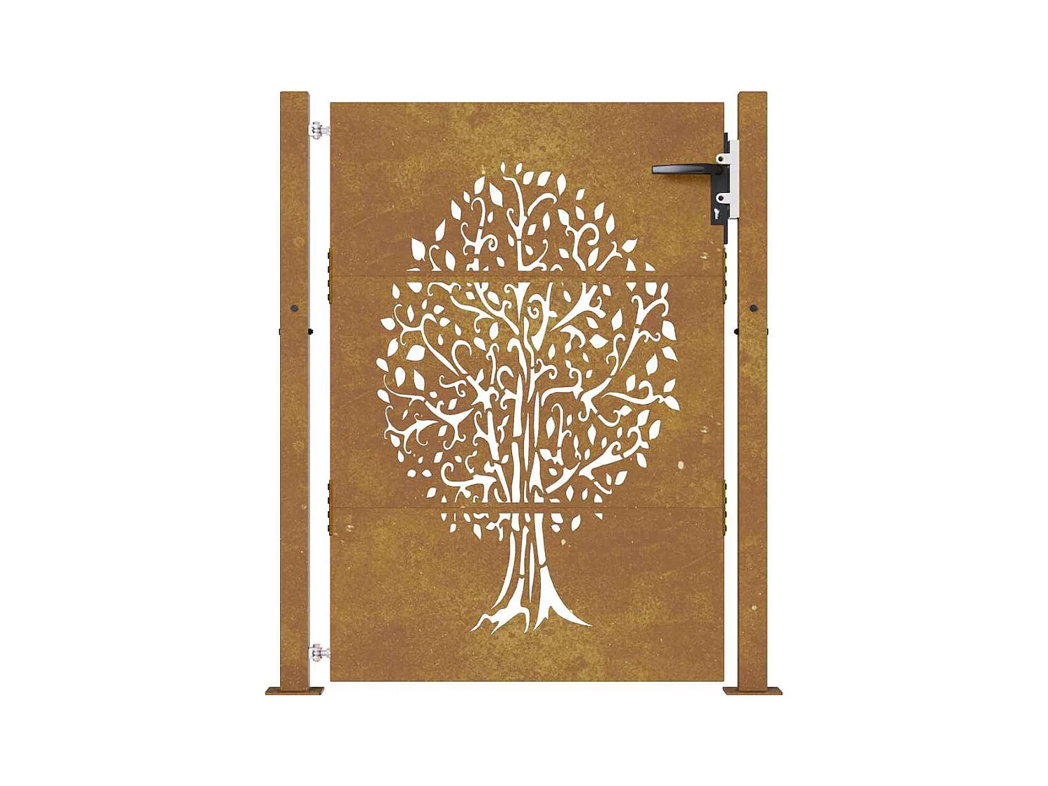 Tuinpoort 105x155 cm cortenstaal boomdesign