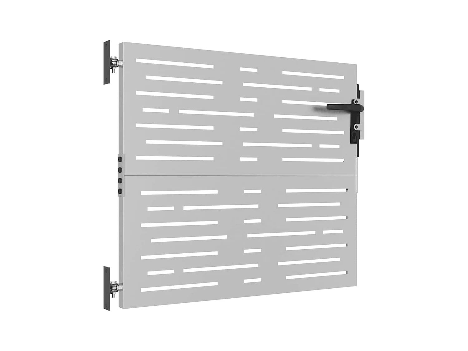 Puerta de jardín 85x100 cm acero corten diseño cuadrado