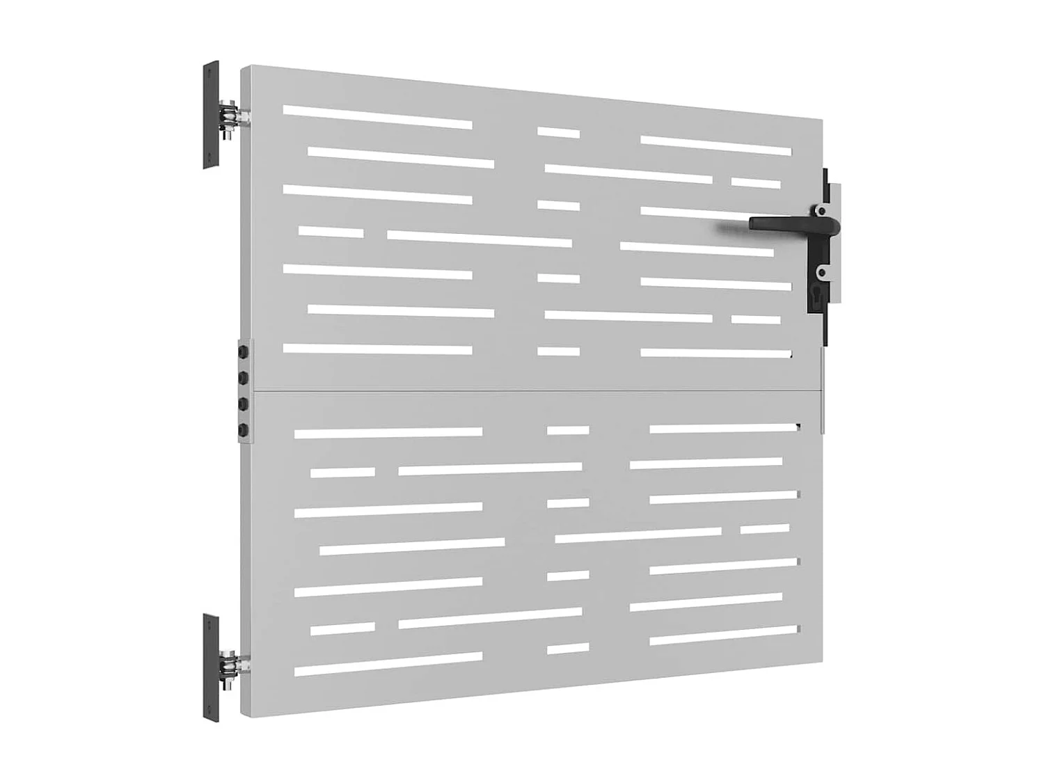 Puerta de jardín 85x100 cm acero corten diseño cuadrado