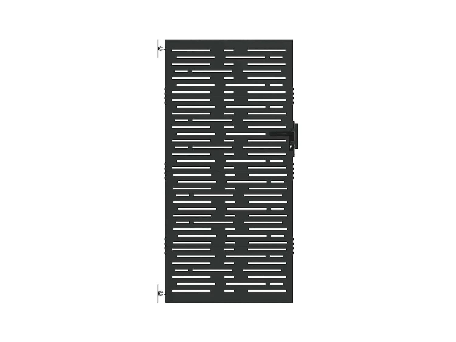 Tuinpoort, Tuinpoort 85x100 cm vierkant design in cortenstaal